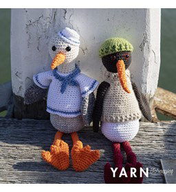 Knuffel vogels gemaakt van Scheepjes Softfun