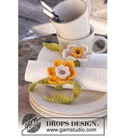 Servet ring gemaakt van Drops Safran