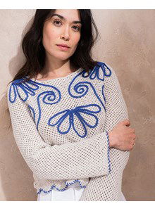 damestrui Lazare met gehaakt fantasiepatroon