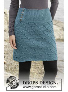 Gehaakte rok met spiraalpatroon