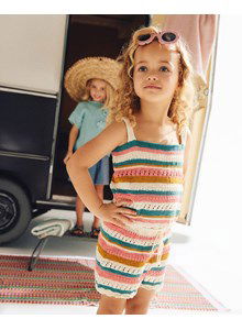 Gestreepte top en korte broek