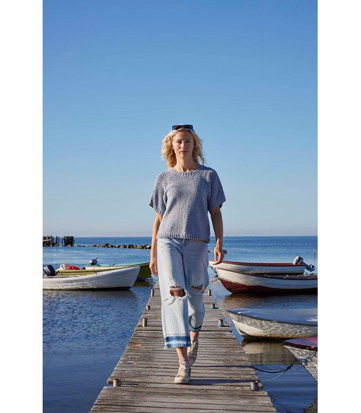 Breipatroon T-Shirt Caia met bovenpas is ajourpatroon