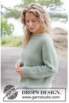 Breipatroon Sage Whisper Sweater van andere kant