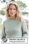 Breipatroon Sage Whisper Sweater van andere kant