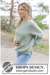 Breipatroon Sage Whisper Sweater van andere kant