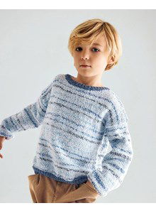 Kindertrui met wijde halsboord