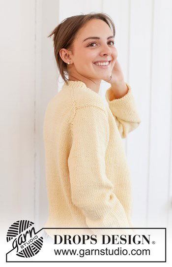 top down trui met kabels en Europese pas