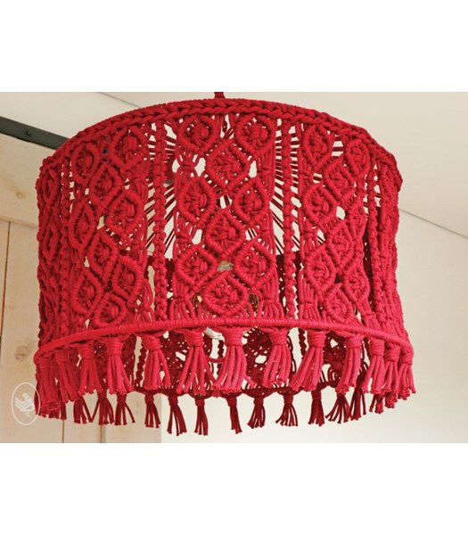 Macrame patroon Geknoopte lamp