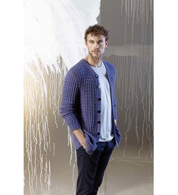 Herenvest gemaakt van Lang Yarns Norma - Norma Color