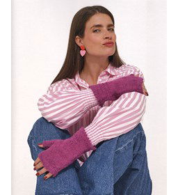 Vingerloze handschoenen gemaakt van Naaiartikelen