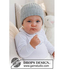 Babymuts gemaakt van Drops Baby Merino