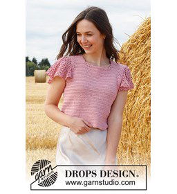 Dames shirt gemaakt van Drops Muskat