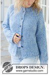 Breipatroon Frosted Sky Cardigan van andere kant