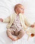 Breipatroon Babyvestje met golvende rand langs boordjes