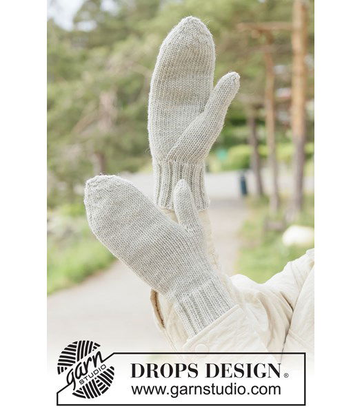 Klassieke gebreide wanten van zachte merinowol