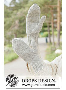 Klassieke gebreide wanten van zachte merinowol