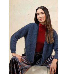 Damesvest gemaakt van Lang Yarns Cashmere Light