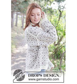 Diamond Love Sweater gemaakt van DROPS Fiesta