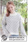 Breipatroon Diamond Love Sweater van andere kant