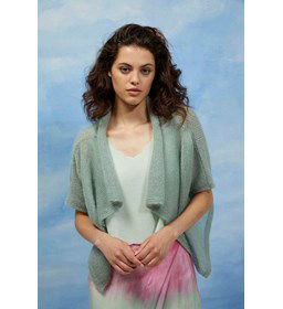 Damesvest met waterval voorpand gemaakt van Lang Yarns Lace