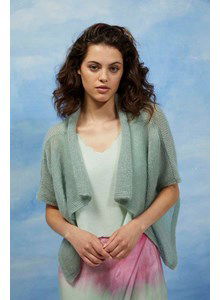 Damesvest met waterval voorpand