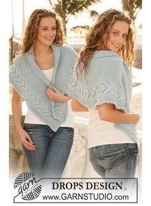 Omslagdoek met kantpatroon 