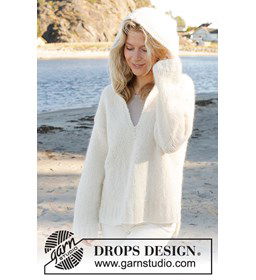 Damestrui met capuchon gemaakt van Drops Melody