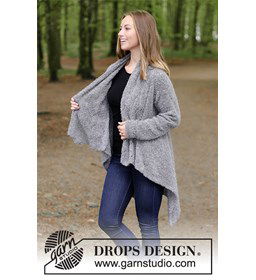 Vest Harvest Moon gemaakt van DROPS Alpaca Boucle