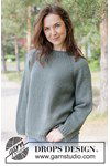 Breipatroon Mossline Sweater van andere kant