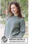 Breipatroon Mossline Sweater van andere kant