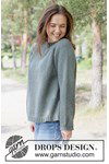 Breipatroon Mossline Sweater van andere kant