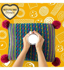 Kussen gemaakt van Scheepjes Chunky Monkey