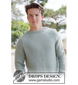 Herentrui breien met zadelschouders in zachte alpacawol gemaakt van Rondbreinaald nr 5