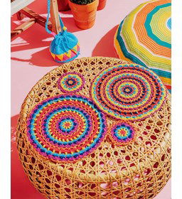 Onderzetters Acapulco gemaakt van Pingouin Esterel