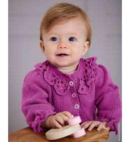 Kort kindervestje gemaakt van Lana Grossa Elastico