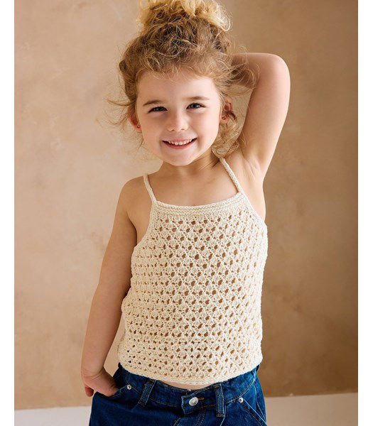 Breipatroon Hemdje met smalle schouderbandjes