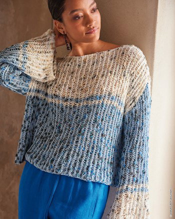 rechte tweekleurige trui