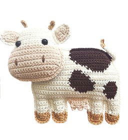 Koe Carly gemaakt van Scheepjes Catona 25 en 10 gram