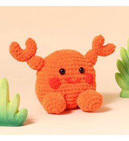 Kroeltje Krab Kevin gemaakt van Vulling