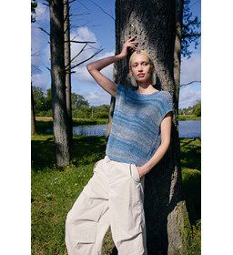 Recht mouwloos shirt