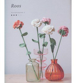 Boeket rozen gemaakt van Lijm gips klei