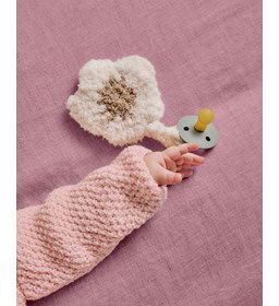 Knuffeldoekje bloem gemaakt van Phildar Phil Douce