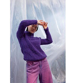 Damestrui in ajourpatroon gemaakt van Lang Yarns Phoenix