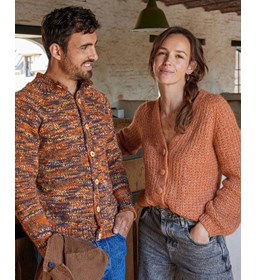 Gemêleerd herenvest gemaakt van Rondbreinaald nr 4