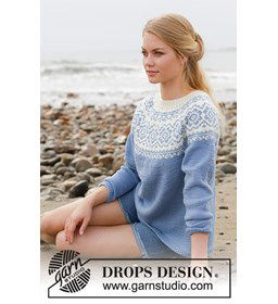 Trui gemaakt van Drops Merino extra fine