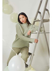 Damestrui met extra lange mouwen