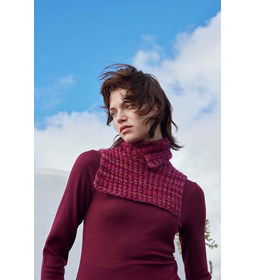 Borststuk met kraagje gemaakt van Lang Yarns Wooladdicts Glamour