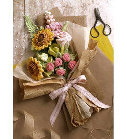 Felicitatieboeket gemaakt van Lijm gips klei