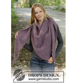 Omslagdoek gemaakt van Drops Alpaca