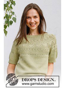 Damestruitje met kant- en rieliefpatroon